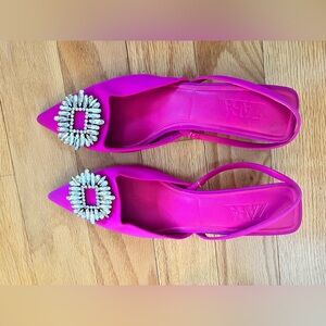 Zara fuchsia heels
